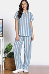 Zivame Lounge Lines Pyjama Set - Plein Air — thumbnail 2
